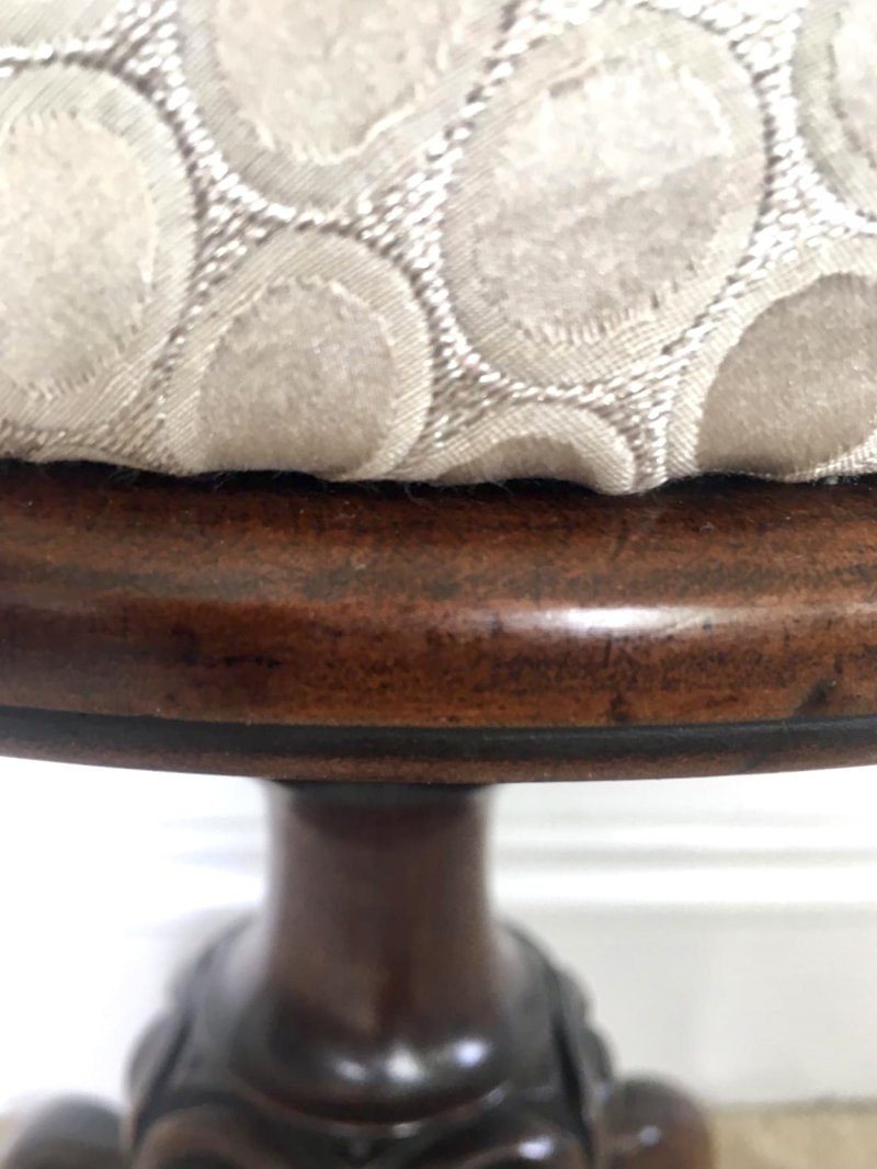 Antique Quality Victorian Walnut Piano Stool - Image 6